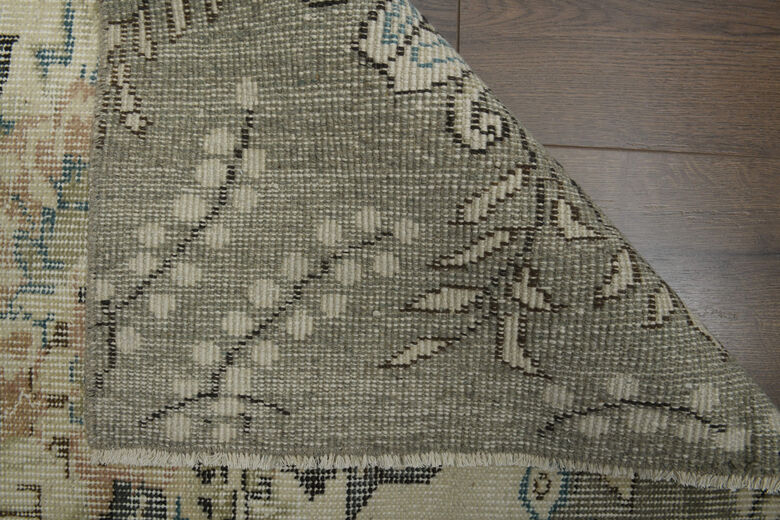 Handmade Orange Green Anatolian Rug