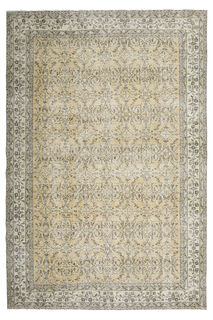 Antique Brown Beige Rug - Thumbnail