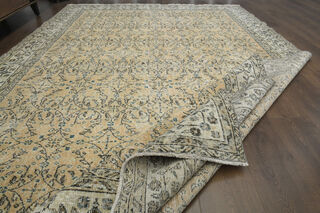 Antique Brown Beige Hereke Rug - Thumbnail