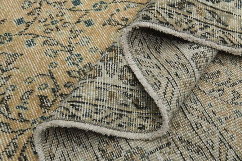 Antique Brown Beige Hereke Rug