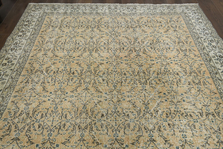 Antique Brown Beige Hereke Rug