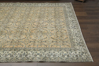 Antique Brown Beige Rug - Thumbnail