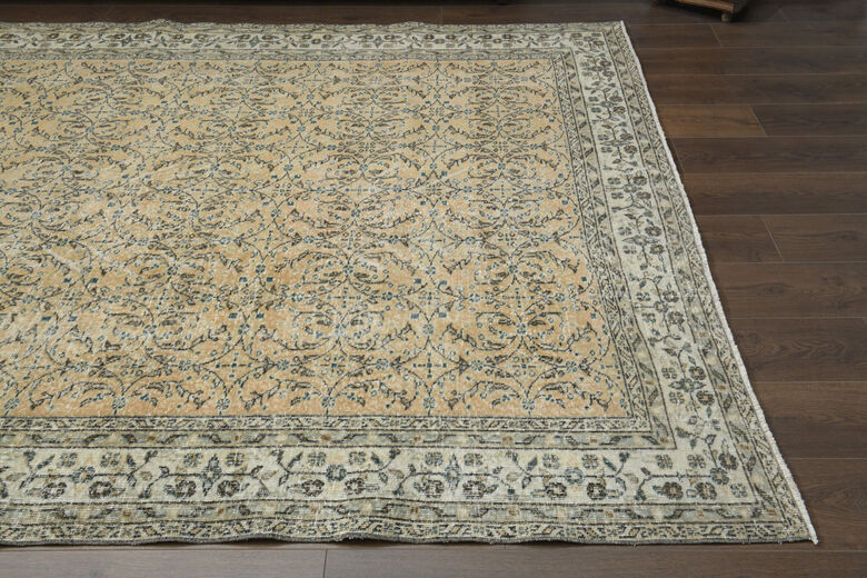 Antique Brown Beige Hereke Rug