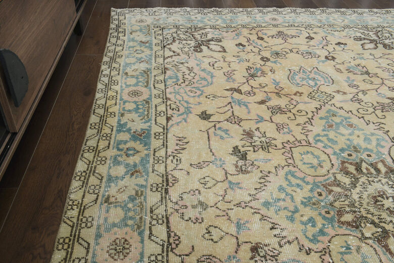 Green Blue Vintage Rug