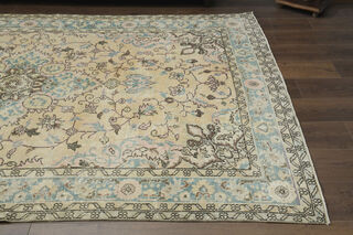 Green Blue Vintage Anatolian Rug - Thumbnail
