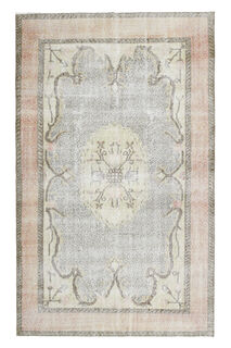 Faded Orange Beige Rug - Thumbnail