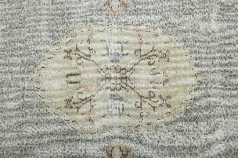 Faded Orange Beige Rug