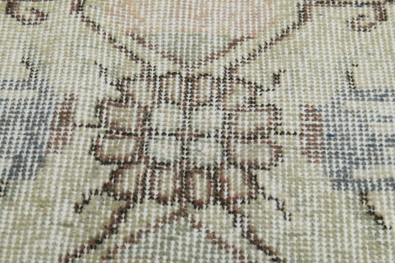 Faded Orange Beige Anatolian Rug