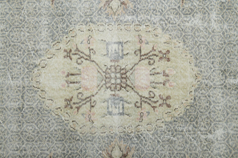 Faded Orange Beige Anatolian Rug
