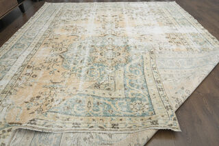 Faded Yellow Green Rug - Thumbnail