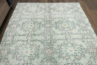 Handmade Green Rug - Thumbnail