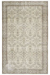 Handmade Beige Brown Rug - Thumbnail