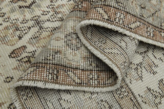 Handmade Beige Brown Rug - Thumbnail