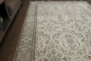 Handmade Beige Brown Rug - Thumbnail