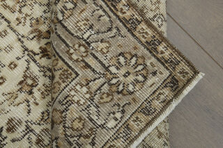 Handmade Beige Brown Rug - Thumbnail