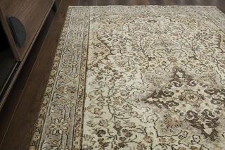 Handmade Beige Brown Rug - Thumbnail