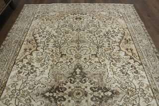 Handmade Beige Brown Rug - Thumbnail