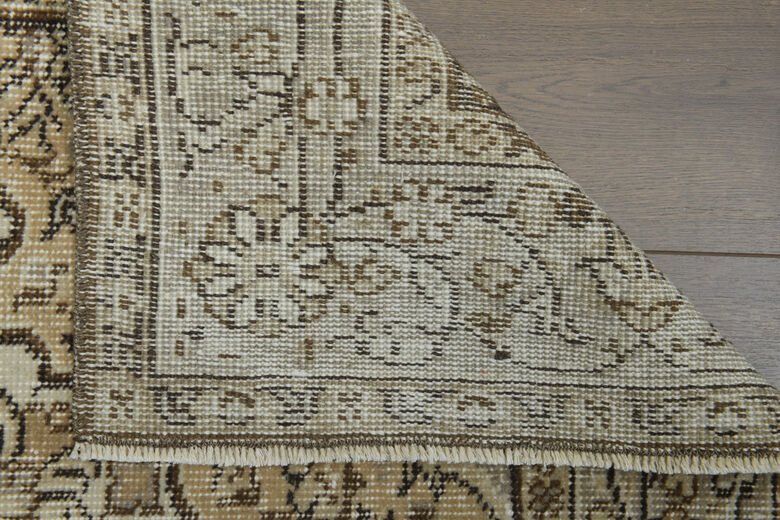 Handmade Beige Brown Anatolian Rug