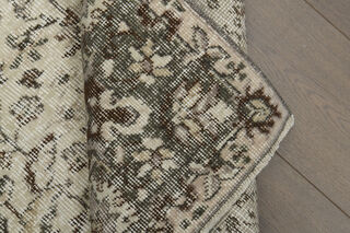 Vintage Beige Brown Rug - Thumbnail