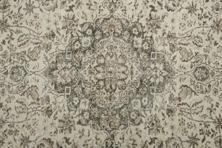 Vintage Beige Brown Rug - Thumbnail