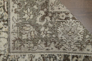 Vintage Beige Brown Rug - Thumbnail