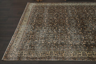 Handmade Brown Beige Rug - Thumbnail