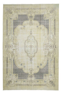 Floral Rug Beige Brown Rugs - Thumbnail