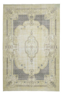 Floral Rug Beige Brown Anatolian Rugs - Thumbnail