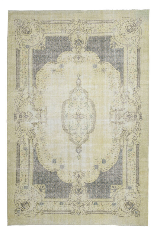 Floral Rug Beige Brown Anatolian Rugs