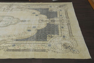 Floral Rug Beige Brown Anatolian Rugs - Thumbnail