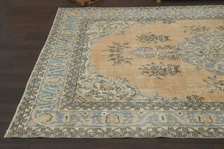 Vintage Beige Brown Rug - Thumbnail