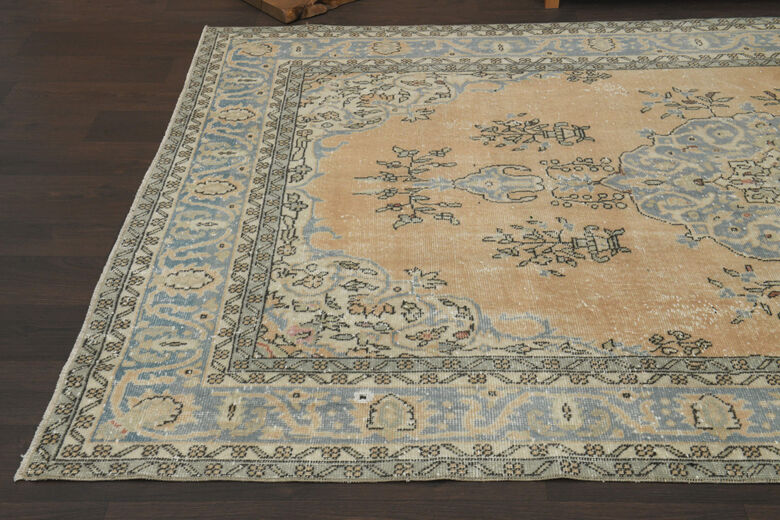 Vintage Beige Brown Rug