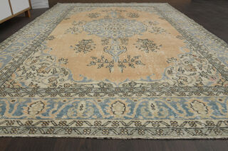 Vintage Orange Anatolian Rug - Thumbnail