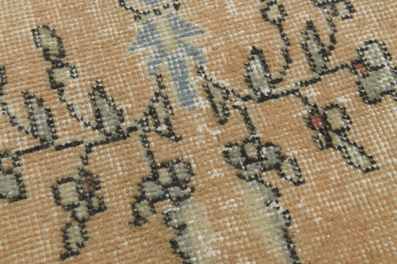 Vintage Orange Anatolian Rug