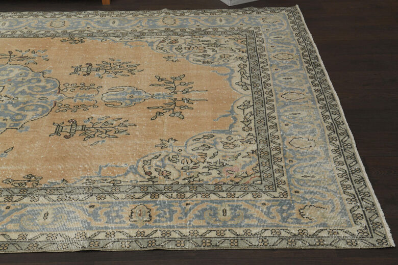 Vintage Orange Anatolian Rug