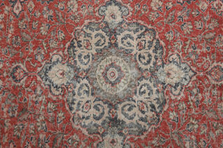 Handmade Red Brown Area Rug - Thumbnail