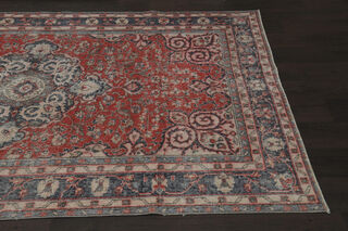 Handmade Red Brown Area Rug - Thumbnail