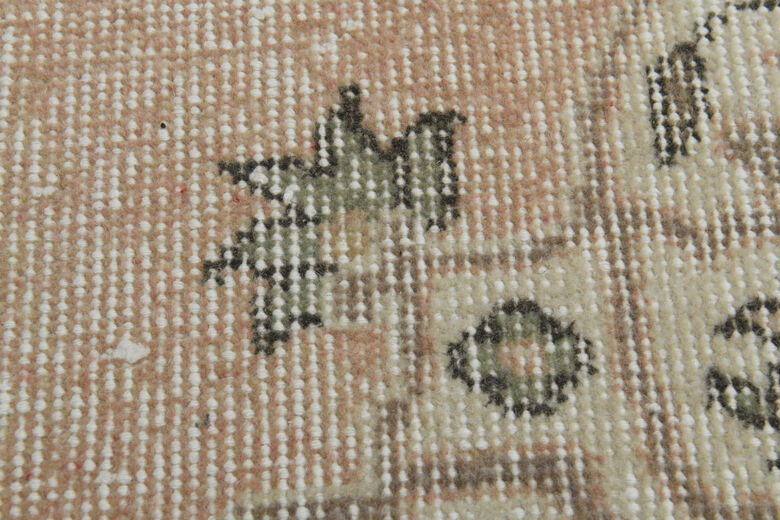 Vintage Orange Beige Anatolian Rug