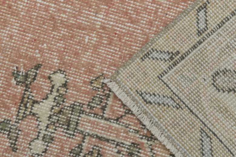 Vintage Orange Beige Anatolian Rug