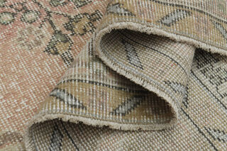 Vintage Orange Beige Anatolian Rug - Thumbnail