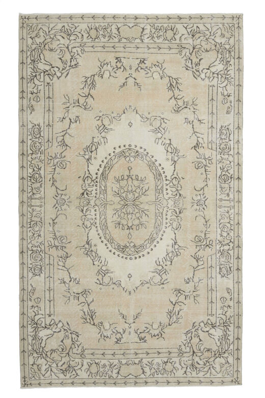 Vintage Beige Area Anatolian Rug