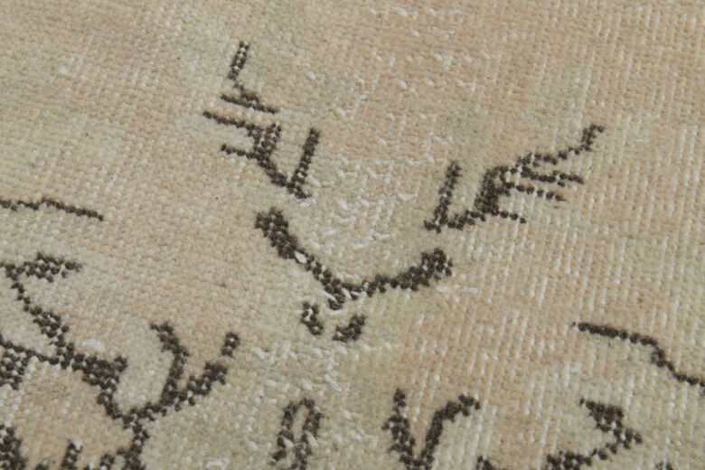 Vintage Beige Area Anatolian Rug