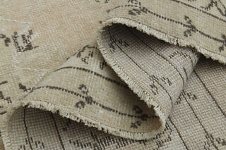 Vintage Beige Area Anatolian Rug - Thumbnail
