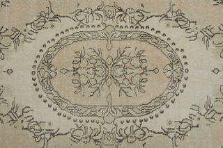 Vintage Beige Area Anatolian Rug - Thumbnail