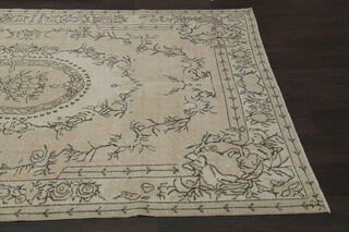 Vintage Beige Area Anatolian Rug - Thumbnail