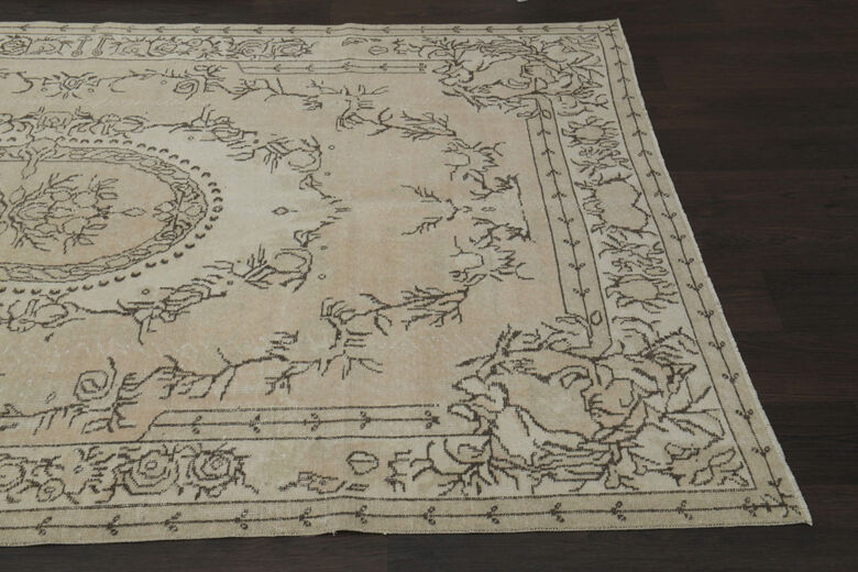 Vintage Beige Area Anatolian Rug