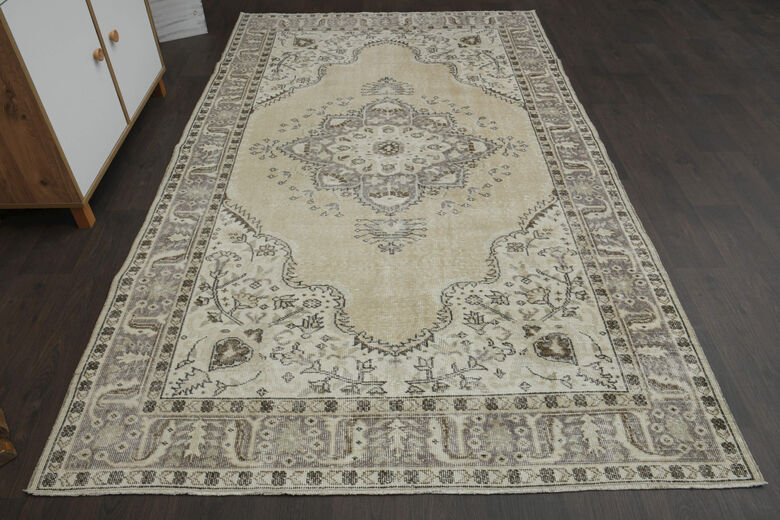 Handmade Vintage Large Area Rug