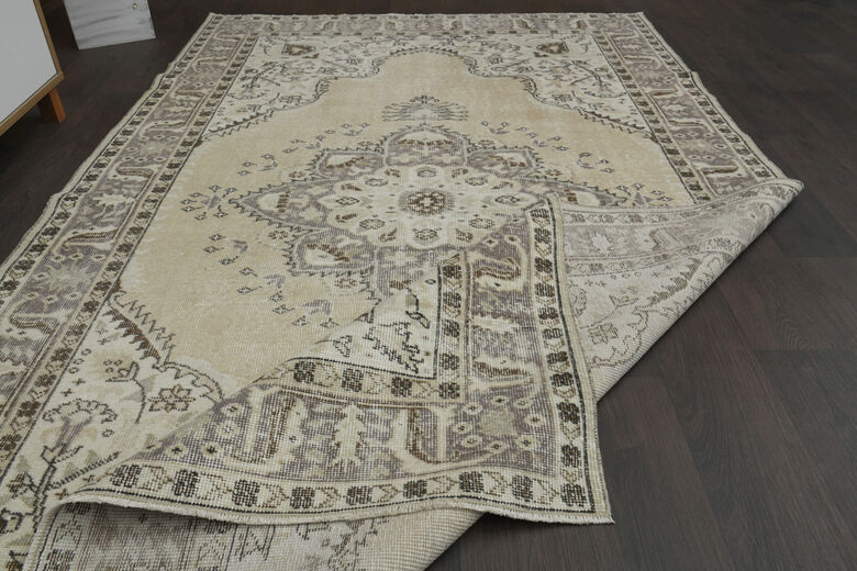 Handmade Vintage Large Area Rug