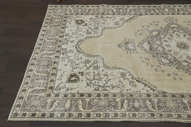 Handmade Vintage Large Area Rug