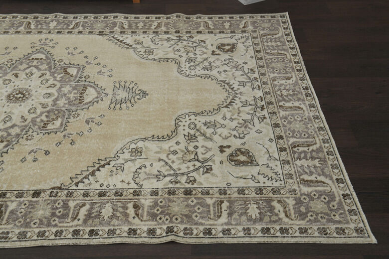 Handmade Vintage Large Area Rug